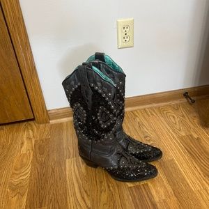 Corral Black & Gray Boots